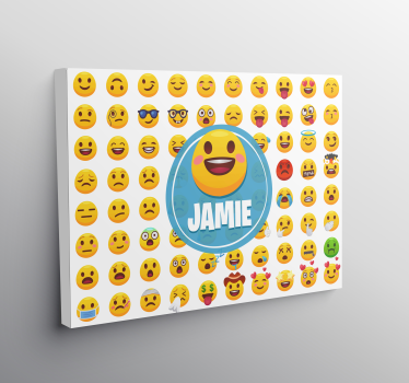 Obraz litery kolekcja wyrażeń emoji - TenStickers