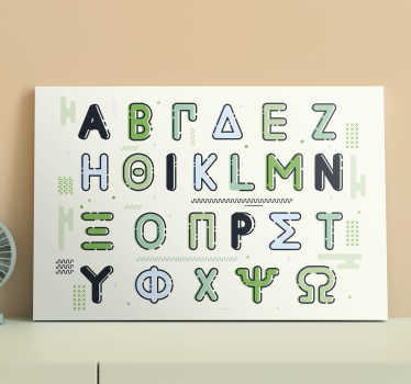 Obraz litery stylizowane postacie - TenStickers