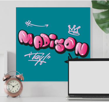 Obraz litery w kreatywnym projekcie imienia - TenStickers