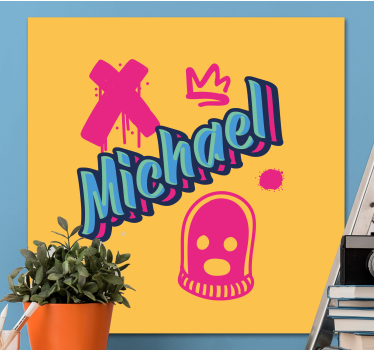 Obraz litery w wyrazistej typografii - TenStickers