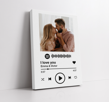 Obraz muzyka Spotify muzyka białe tło - TenStickers