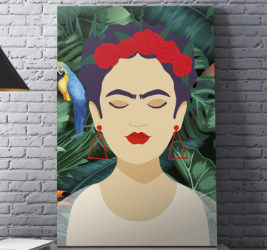 Obraz na płótnie Frida i zwierzęta - TenStickers