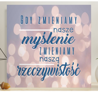 Obraz na płótnie Motywacyjny cytat o życiu - TenStickers