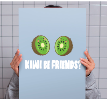 Obraz na płótnie Zabawny cytat z kiwi - TenStickers