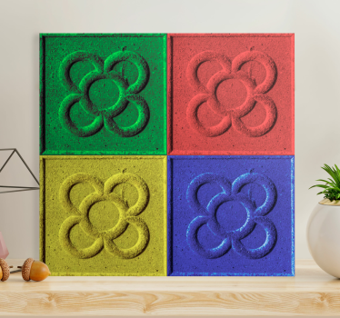 Obraz do salonu płytki panot w stylu pop-artu - TenStickers