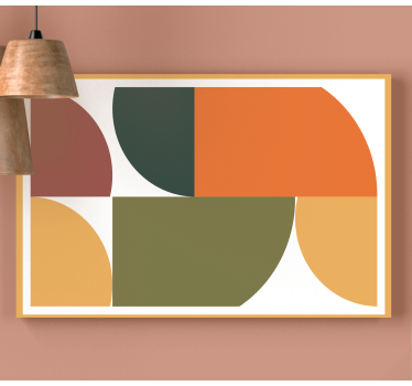 Obraz na ścianie Abstrakcyjna sztuka geometryczna - TenStickers