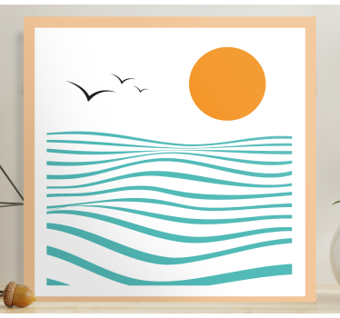 Obraz na ścianie Sztuka abstrakcyjna morza - TenStickers