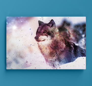 Obraz psy majestatyczny portret wilka - TenStickers