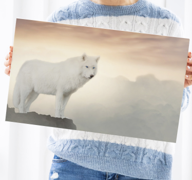 Obraz psy wilk arktyczny w majestatycznym wydaniu - TenStickers