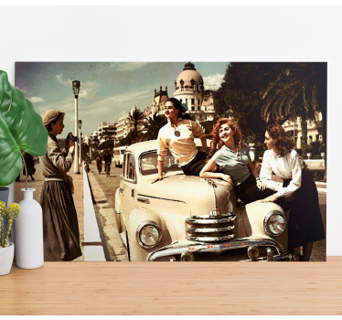 Obraz vintage urok klasycznych samochodów - TenStickers