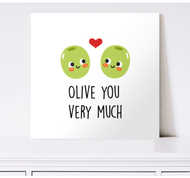 Obraz z cytatem motywacyjnym kocham cię razem - TenStickers