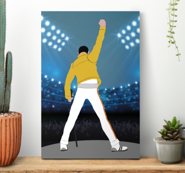 Obraz z postacią Freddie na wembley - TenStickers