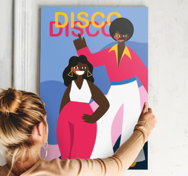 Obraz z postaciami dla miłośników disco tańca - TenStickers