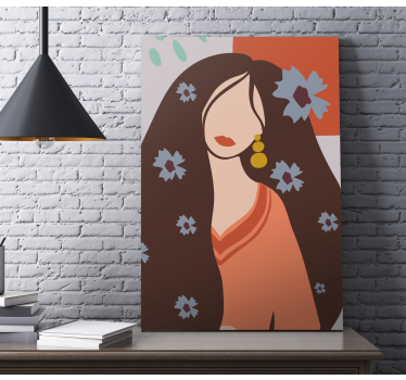 Obraz z postaciami elegancki portret kobiecy - TenStickers