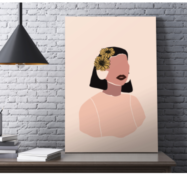 Obraz z postaciami elegancki portret kobiety - TenStickers