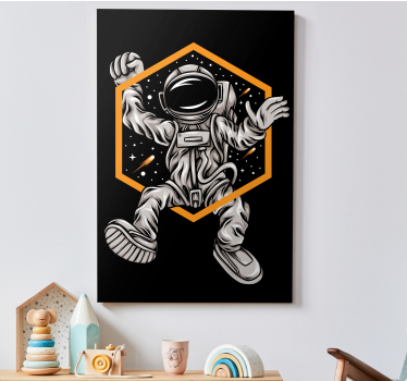 Obraz z postaciami lewitacja astronauty - TenStickers