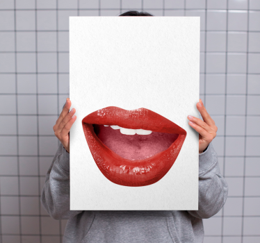Obraz z postaciami portret warg - TenStickers