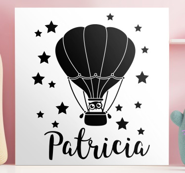 Obraz z postaciami w balonach na gorące powietrze - TenStickers