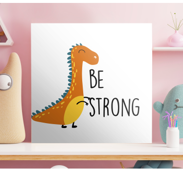 Obrazy skandynawskie Dinozaur będzie silny - TenStickers