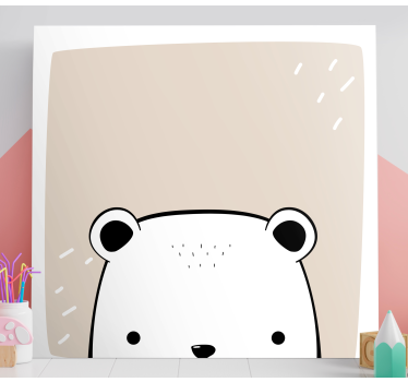 Obrazy ze zwierzętami Mały miś polarny - TenStickers