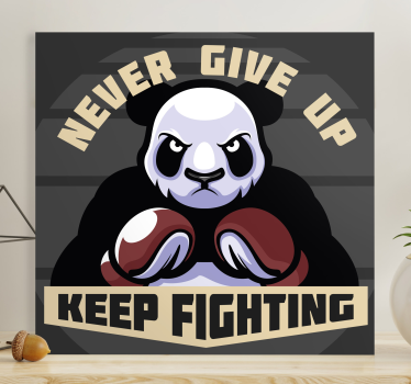 Obrazy ze zwierzętami Panda bokserska - TenStickers