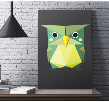 Obrazy ze zwierzętami Sowa origami - TenStickers