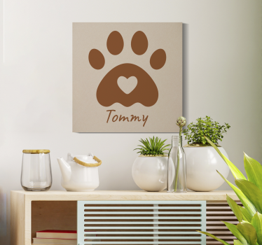 Obraz z imieniem łapa z imieniem - TenStickers
