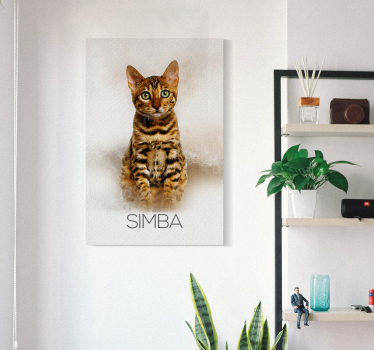 Obraz z imieniem portret zwierzaka - TenStickers