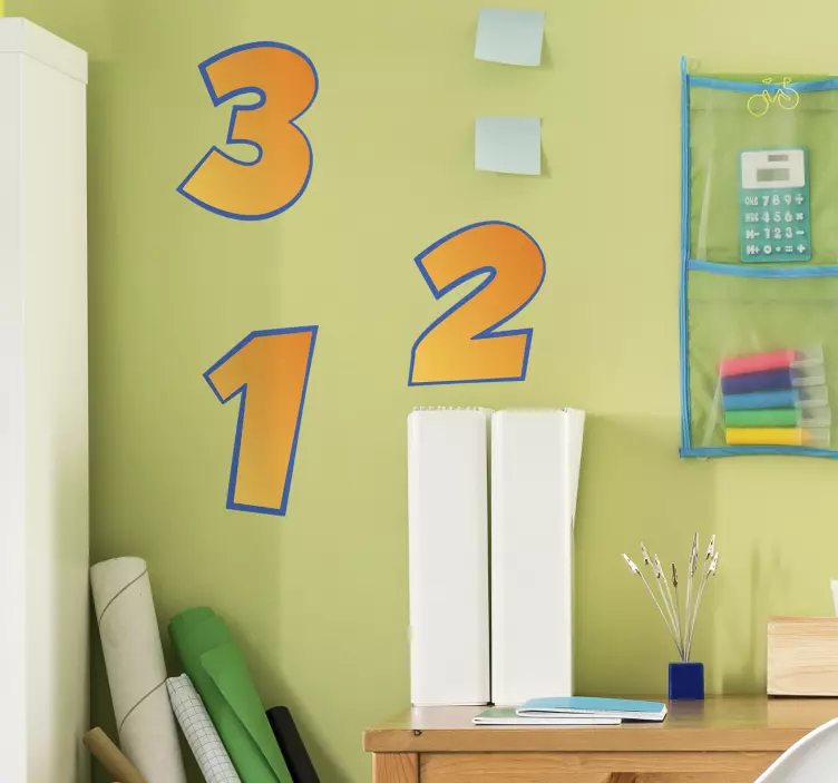 Naklejka z numerem na motor - TenStickers