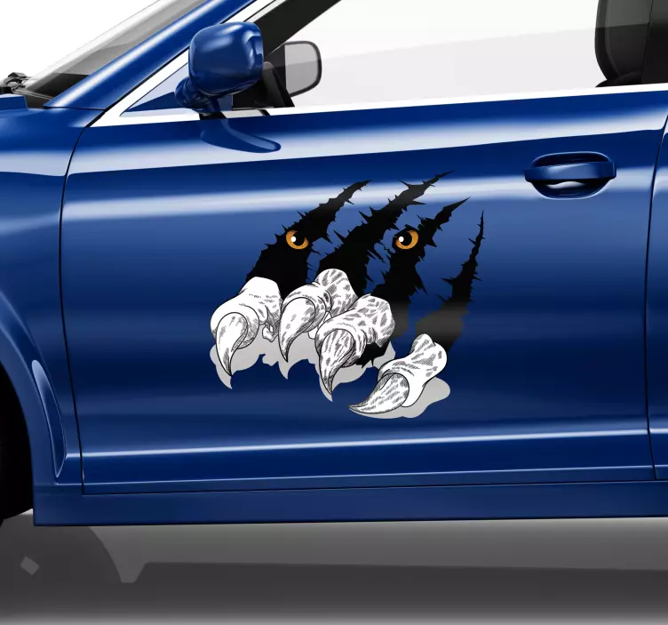 Naklejka na samochód Pazury tygrysa - TenStickers
