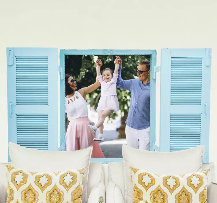 Naklejka na ścianę okno 3D z widokiem - TenStickers