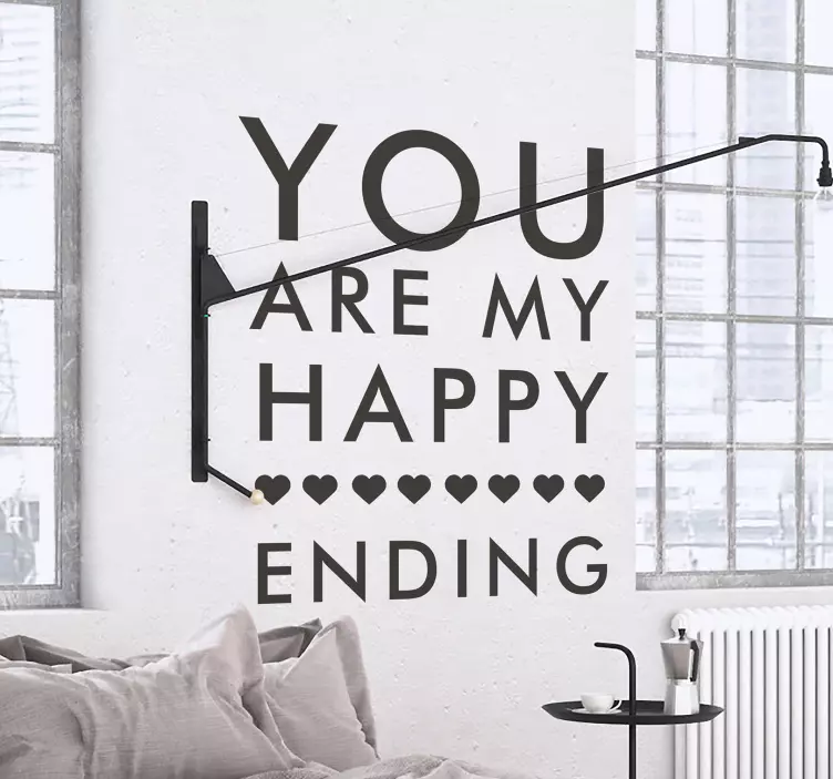 Naklejka na ścianę My happy ending - TenStickers