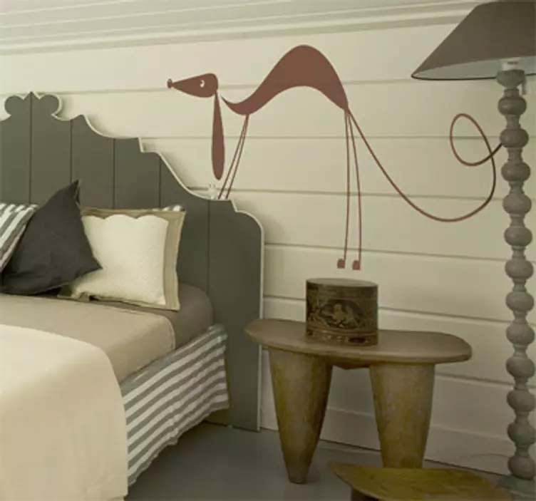 Naklejka na ścianę zły jamnik - TenStickers