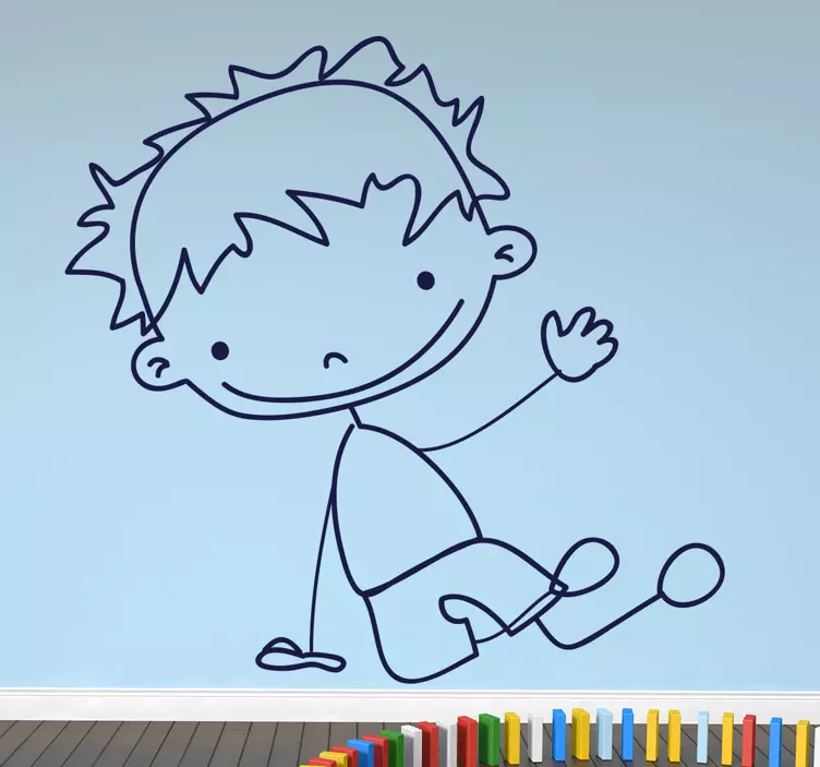 Naklejka dekoracyjna chłopiec 50 - TenStickers