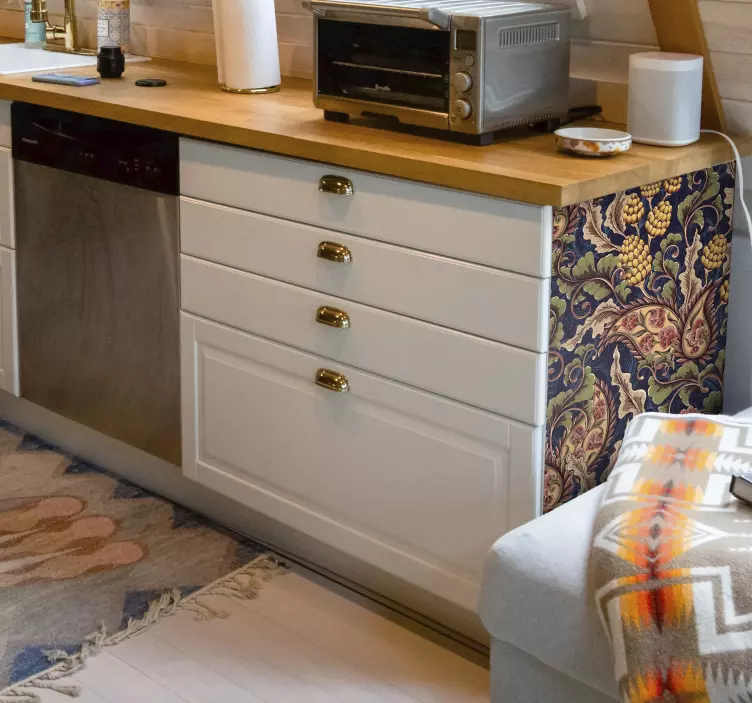 Okleina meblowa Realistyczna ilustracja paisley - TenStickers