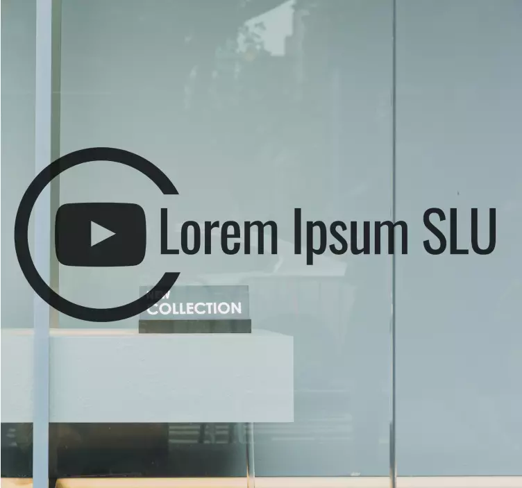 Naklejka na witrynę sklepową emblemat marki kanału - TenStickers