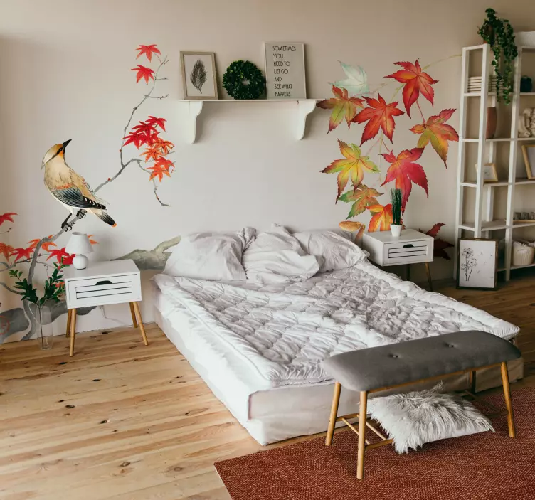 Naklejka ścienna klon japoński - TenStickers