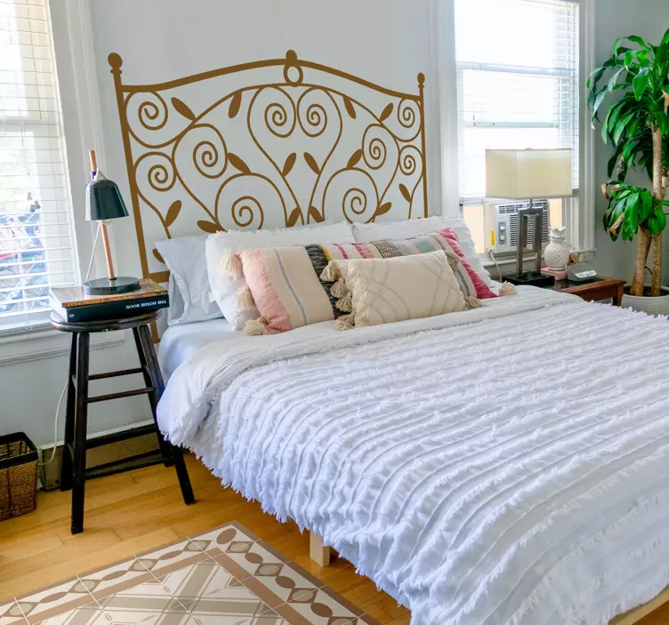 Naklejka na ścianę oparcie łożka - TenStickers