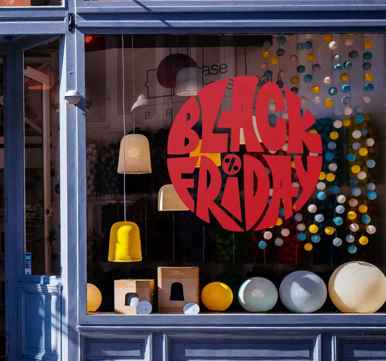 Okrągła naklejka Black Friday - TenStickers