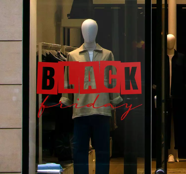 Nalepka promocja Black Friday - TenStickers