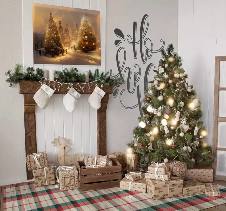 Świąteczna naklejka Hohoho święta - TenStickers