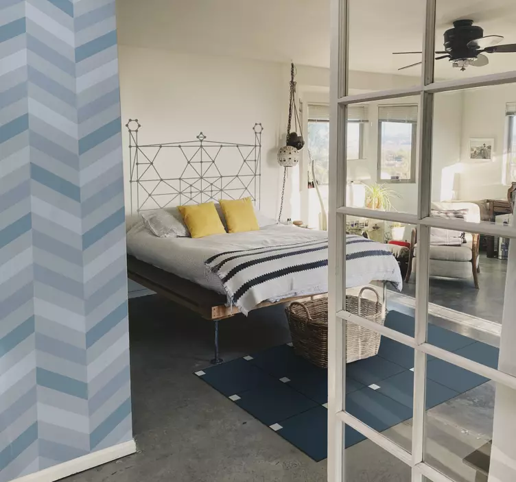 Liniowa minimalistyczna naklejka zagłówek - TenStickers