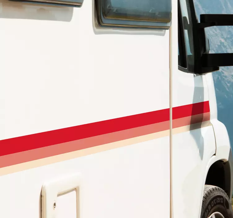 Naklejka na kampera promienie - TenStickers