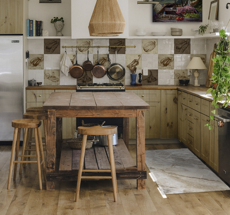 Okleina meblowa jasny drewniany wzór - TenStickers