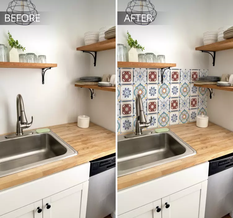 Naklejka na kafelki Piękny cementowy styl - TenStickers