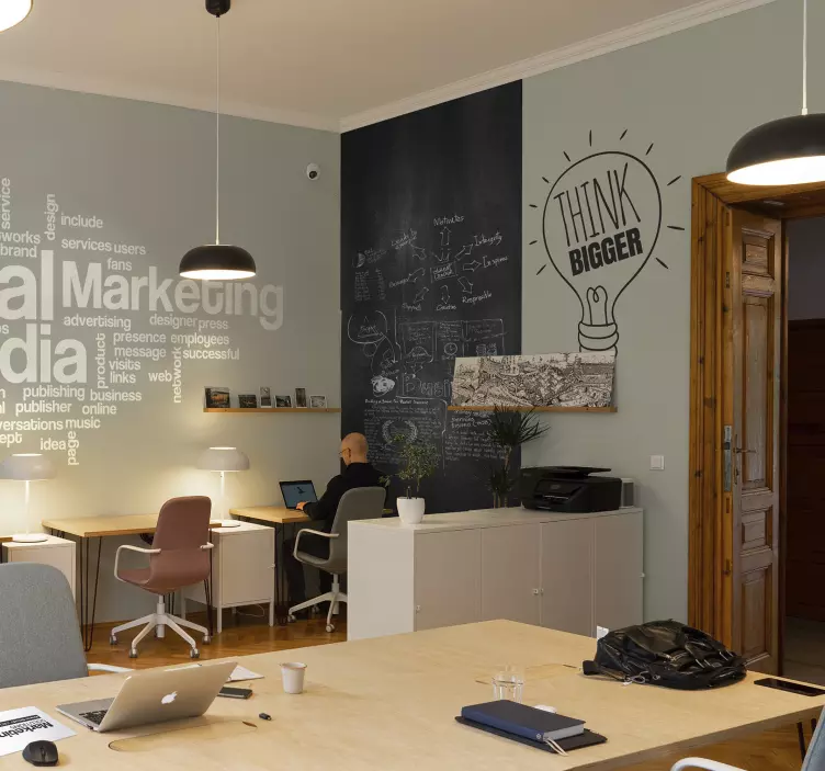 Naklejka dekoracyjna tablica kredowa - TenStickers