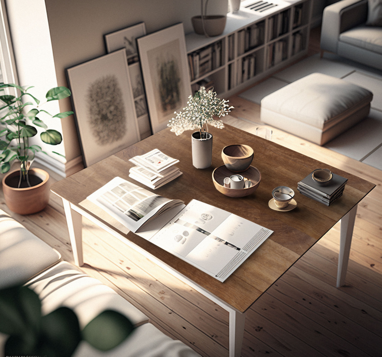 Naklejka meblowa tekstura madera marrón - TenStickers