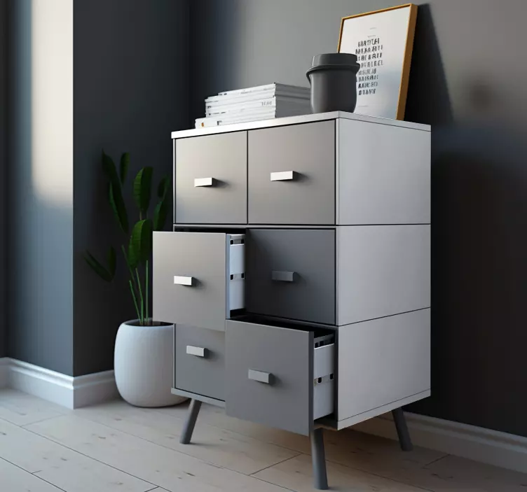 Folie samoprzylepne - Szara - TenStickers