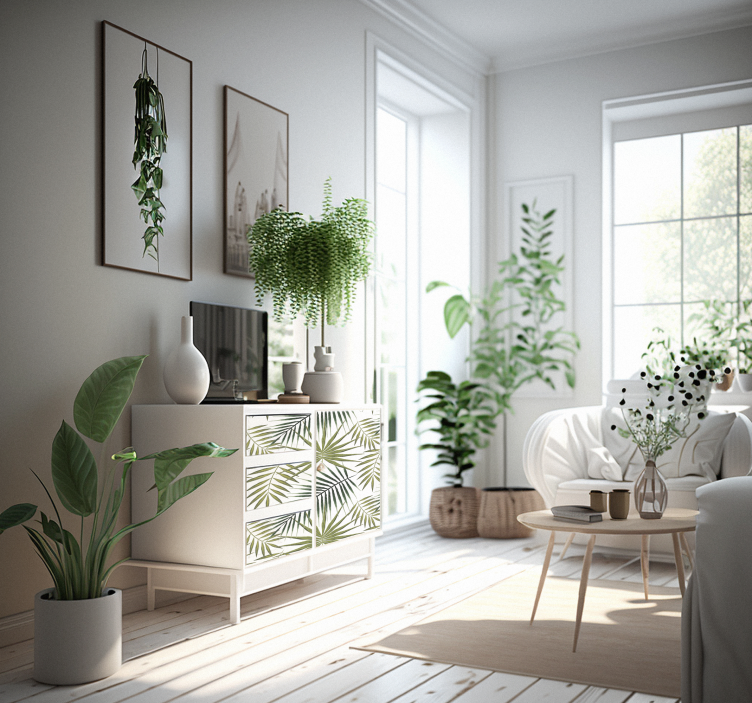 Okleina meblowa liście palmy - TenStickers