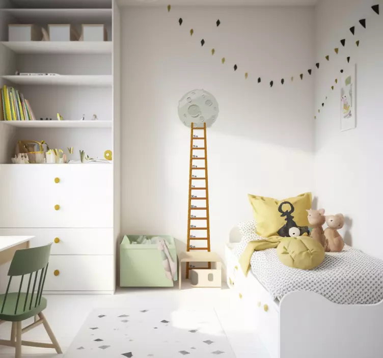 Naklejka na ścianę dla dzieci miarka drabina - TenStickers